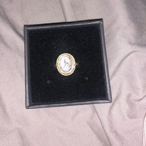 Sver and gold ring